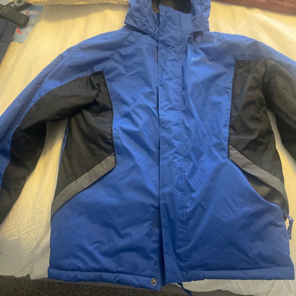 kids/ Boys Blue and Black Snow Jacket